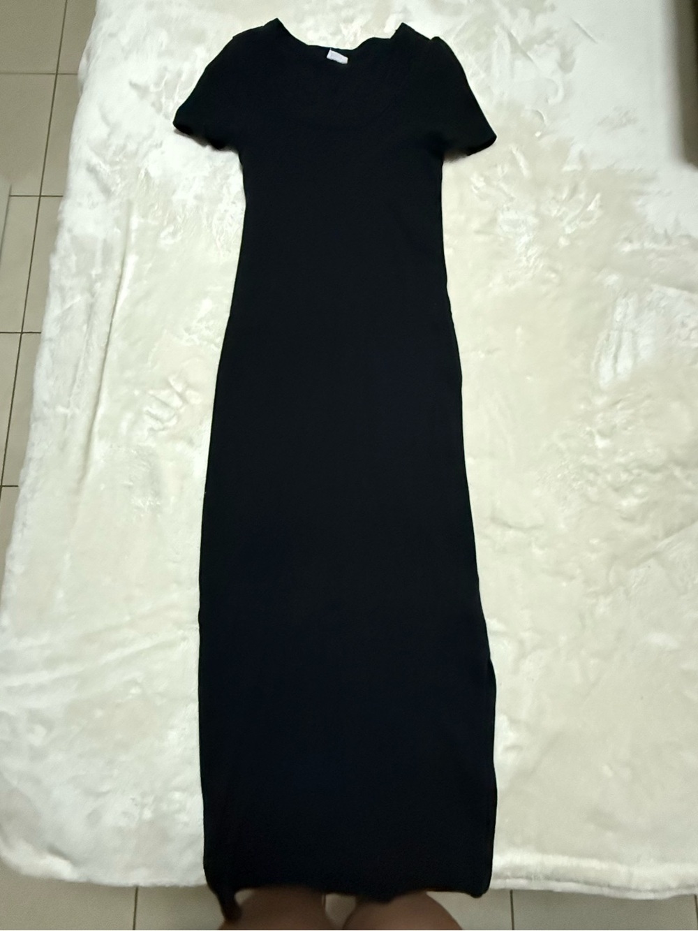 Cotton On Black Short Sleeve Maxi Dress
